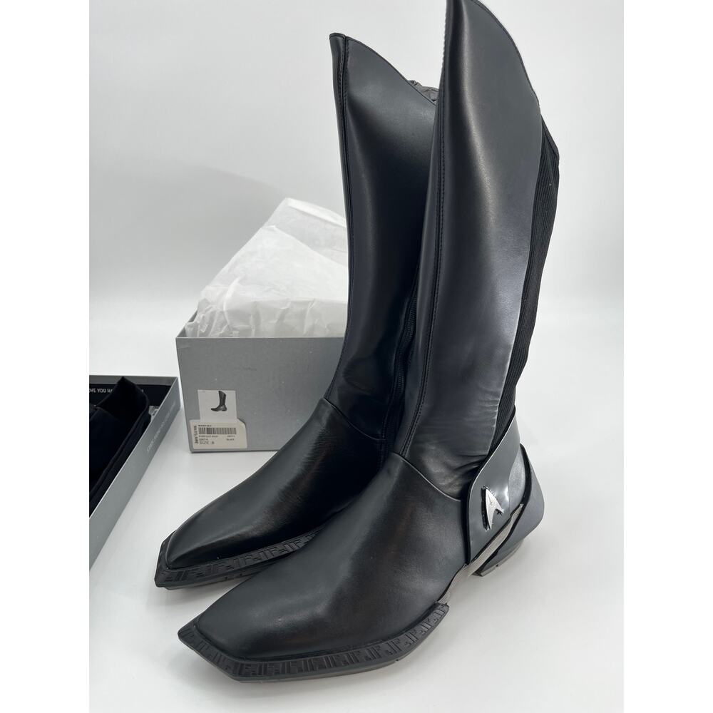 John Fluevog Black Leather Boots